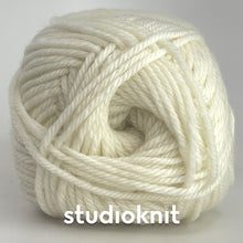 Load image into Gallery viewer, Twisted Love Heart Cable Knit Hat Yarn Kits • Cascade 220 Superwash Merino Yarn & Pattern Cream 01