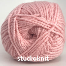 Load image into Gallery viewer, Twisted Love Heart Cable Knit Hat Yarn Kits • Cascade 220 Superwash Merino Yarn & Pattern Apricot Blush 100