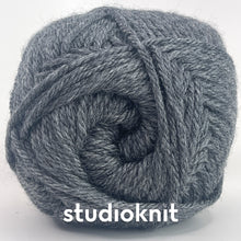 Load image into Gallery viewer, Twisted Love Heart Cable Knit Hat Yarn Kits • Cascade 220 Superwash Merino Yarn & Pattern Charcoal Heather 27