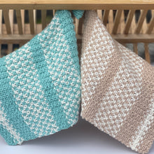 Load image into Gallery viewer, Linen Dishcloth Yarn Kits Seafoam Sand