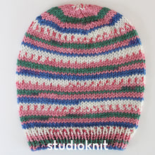 Load image into Gallery viewer, Fair Isle Slouchy Hat Yarn Kits Alyssum 110