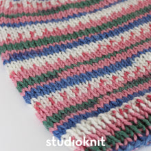 Load image into Gallery viewer, Fair Isle Slouchy Hat Yarn Kits Alyssum 110