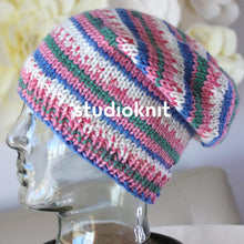Load image into Gallery viewer, Fair Isle Slouchy Hat Yarn Kits Alyssum 110