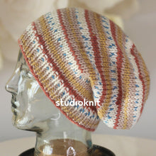 Load image into Gallery viewer, Fair Isle Slouchy Hat Yarn Kits Forsythia 101