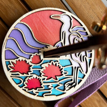 Load image into Gallery viewer, Portable Wrist Yarn Holder • Mini Minder Seaside Heron Bird