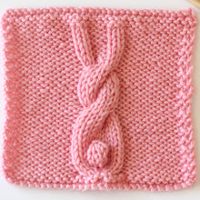 Load image into Gallery viewer, Bunny Cable Knitting Pattern (PDF Download)