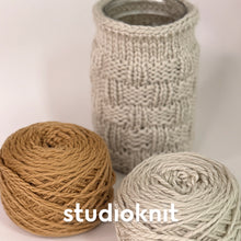 Load image into Gallery viewer, Mason Jar Cozy Yarn Kits (Makes 4 Large Cozies) • Cascade 128 Yarn & Pattern