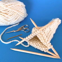 Load image into Gallery viewer, Tabletop Christmas Trees Knitting Pattern (PDF Download)