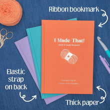 Load image into Gallery viewer, Project Journal Log for Knitters + Crocheters