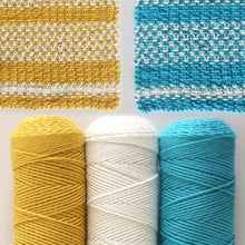 Load image into Gallery viewer, Linen Dishcloth Yarn Kits Clear Skies