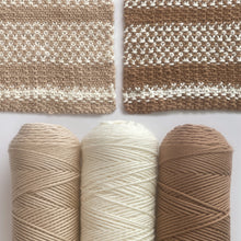 Load image into Gallery viewer, Linen Dishcloth Yarn Kits Coastal Cocoa