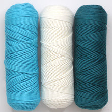 Load image into Gallery viewer, Linen Dishcloth Yarn Kits Ocean Topaz