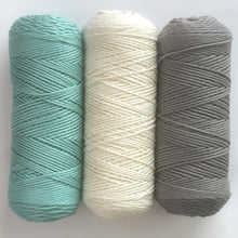 Load image into Gallery viewer, Linen Dishcloth Yarn Kits Tidepool Mist