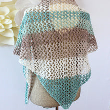 Load image into Gallery viewer, Offshore Mesh Shawl: Easy Lace Knitting Pattern (PDF Download)