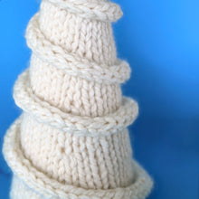 Load image into Gallery viewer, Tabletop Christmas Trees Knitting Pattern (PDF Download)