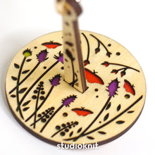 Load image into Gallery viewer, Portable Wrist Yarn Holder • Mini Minder Fluttering Fields