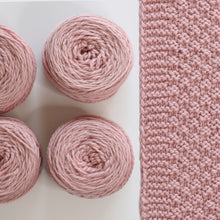 Load image into Gallery viewer, Moss Landing Blanket Yarn Kits • Cascade 128 Yarn & Pattern Pale Blush 319