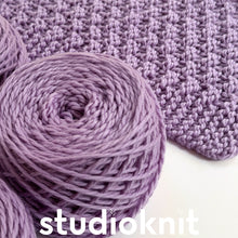 Load image into Gallery viewer, Moss Landing Blanket Yarn Kits • Cascade 128 Yarn & Pattern Lavender Frost 517