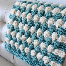 Load image into Gallery viewer, Chunky Blanket in Bubble Stitch (6 Sizes): Knitting Pattern
