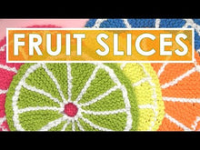 Load and play video in Gallery viewer, Fruit Dishcloth Knitting Pattern (PDF Download)