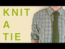 Load and play video in Gallery viewer, Seed Stitch Necktie Tie Knitting Pattern (PDF Download)