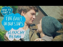 Load and play video in Gallery viewer, Slouchy Beanie Hat Knitting Pattern (PDF Download)