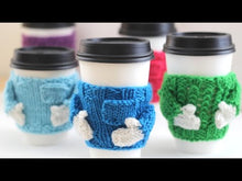 Load and play video in Gallery viewer, Coffee Cozy Sweater Knitting Pattern (PDF Download)