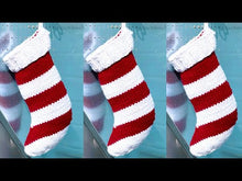 Load and play video in Gallery viewer, Chunky Christmas Stocking Knitting Pattern (PDF Download)