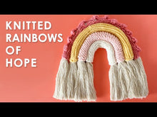 Load and play video in Gallery viewer, Boho Rainbow Knitting Pattern (PDF Download)
