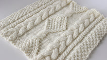Load image into Gallery viewer, Diamond Hill Loop Celtic Cable Knitting Pattern (PDF Download)