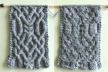 Load image into Gallery viewer, Fancy Celtic Cable Scarf Knitting Pattern (PDF Download)