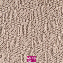 Load image into Gallery viewer, Tumbling Blocks Blanket (6 Sizes): Beginner-Friendly Knitting Pattern