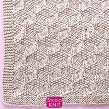 Load image into Gallery viewer, Tumbling Blocks Blanket (6 Sizes): Beginner-Friendly Knitting Pattern