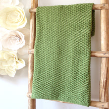Load image into Gallery viewer, Moss Landing Blanket (7 Sizes): Beginner-Friendly Knitting Pattern
