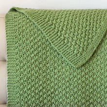 Load image into Gallery viewer, Moss Landing Blanket (7 Sizes): Beginner-Friendly Knitting Pattern