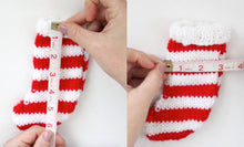 Load image into Gallery viewer, Mini Christmas Stocking Knitting Pattern (PDF Download)
