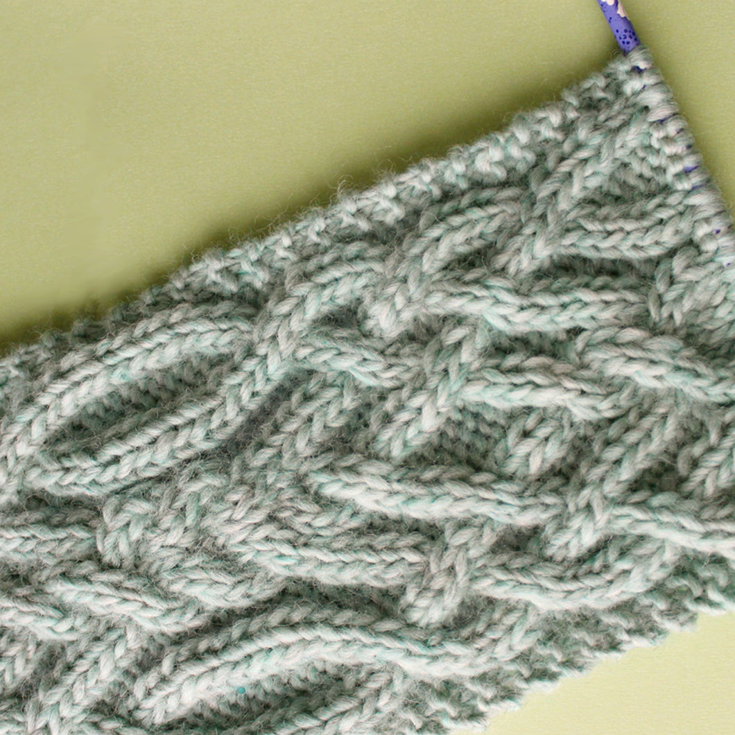 Fancy Celtic Cable Scarf Knitting Pattern (PDF Download)