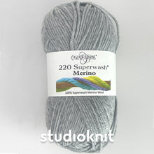 Load image into Gallery viewer, Twisted Love Heart Cable Knit Hat Yarn Kits • Cascade 220 Superwash Merino Yarn &amp; Pattern Silver Heather 26
