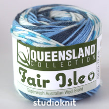 Load image into Gallery viewer, Fair Isle Slouchy Hat Yarn Kits Open Seas 102
