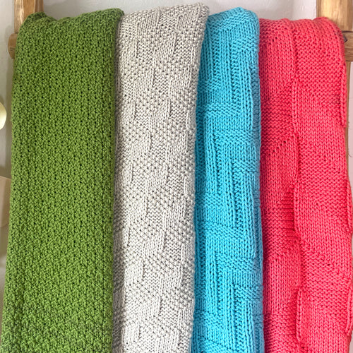 4 Reversible Blanket Patterns Bundle