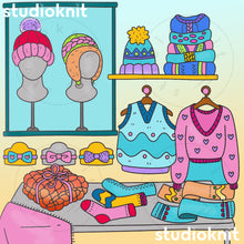 Load image into Gallery viewer, Coloring Book &amp; Sticker Book Gift Bundle: Yarn Is My Love Language (Save 15%)
