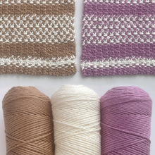 Load image into Gallery viewer, Linen Dishcloth Yarn Kits Driftwood Lilac

