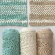 Load image into Gallery viewer, Linen Dishcloth Yarn Kits Seafoam Sand
