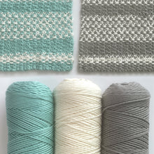 Load image into Gallery viewer, Linen Dishcloth Yarn Kits Tidepool Mist
