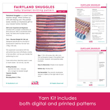 Load image into Gallery viewer, Fairyland Snuggles Baby Blanket Yarn Kits
