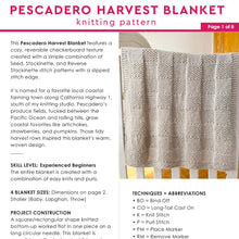 Load image into Gallery viewer, Pescadero Harvest Blanket Digital Pattern
