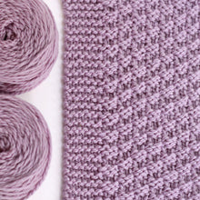 Load image into Gallery viewer, Moss Landing Blanket Yarn Kits • Cascade 128 Yarn &amp; Pattern Lavender Frost 517
