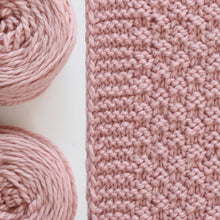 Load image into Gallery viewer, Moss Landing Blanket Yarn Kits • Cascade 128 Yarn &amp; Pattern Pale Blush 319
