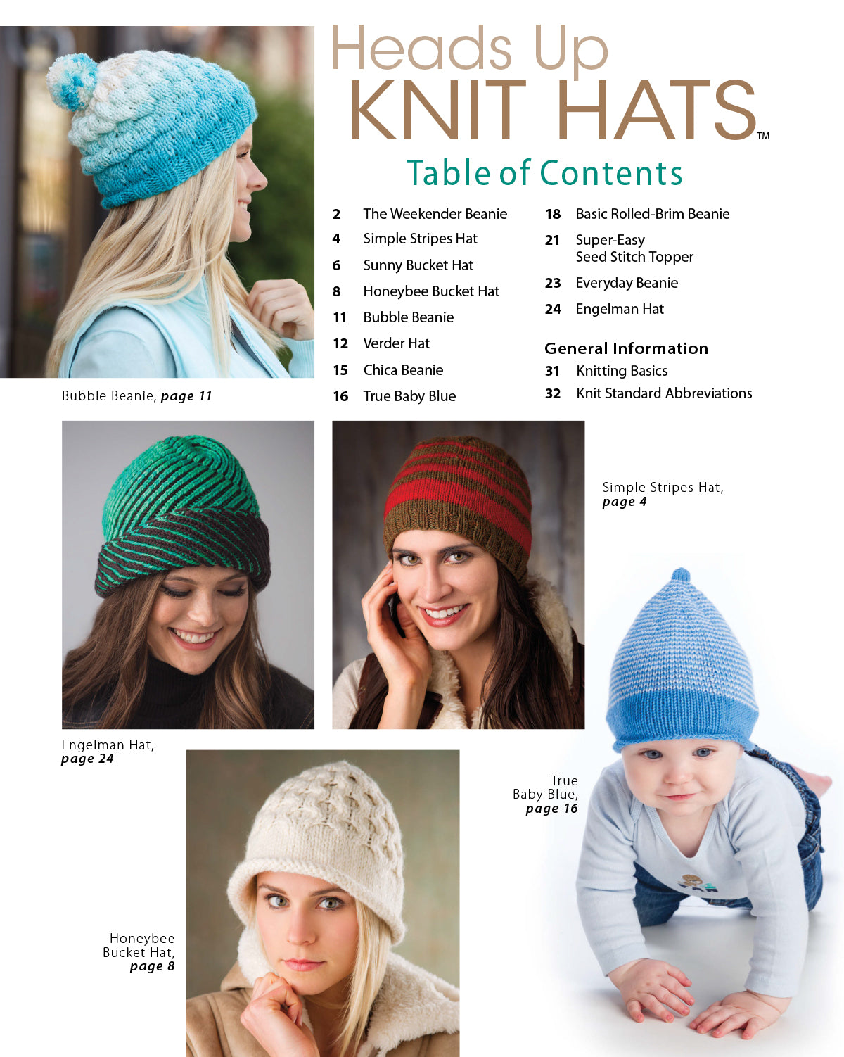 Heads Up Knit Hats • Printed Book (Ships USA Only) – StudioKnit