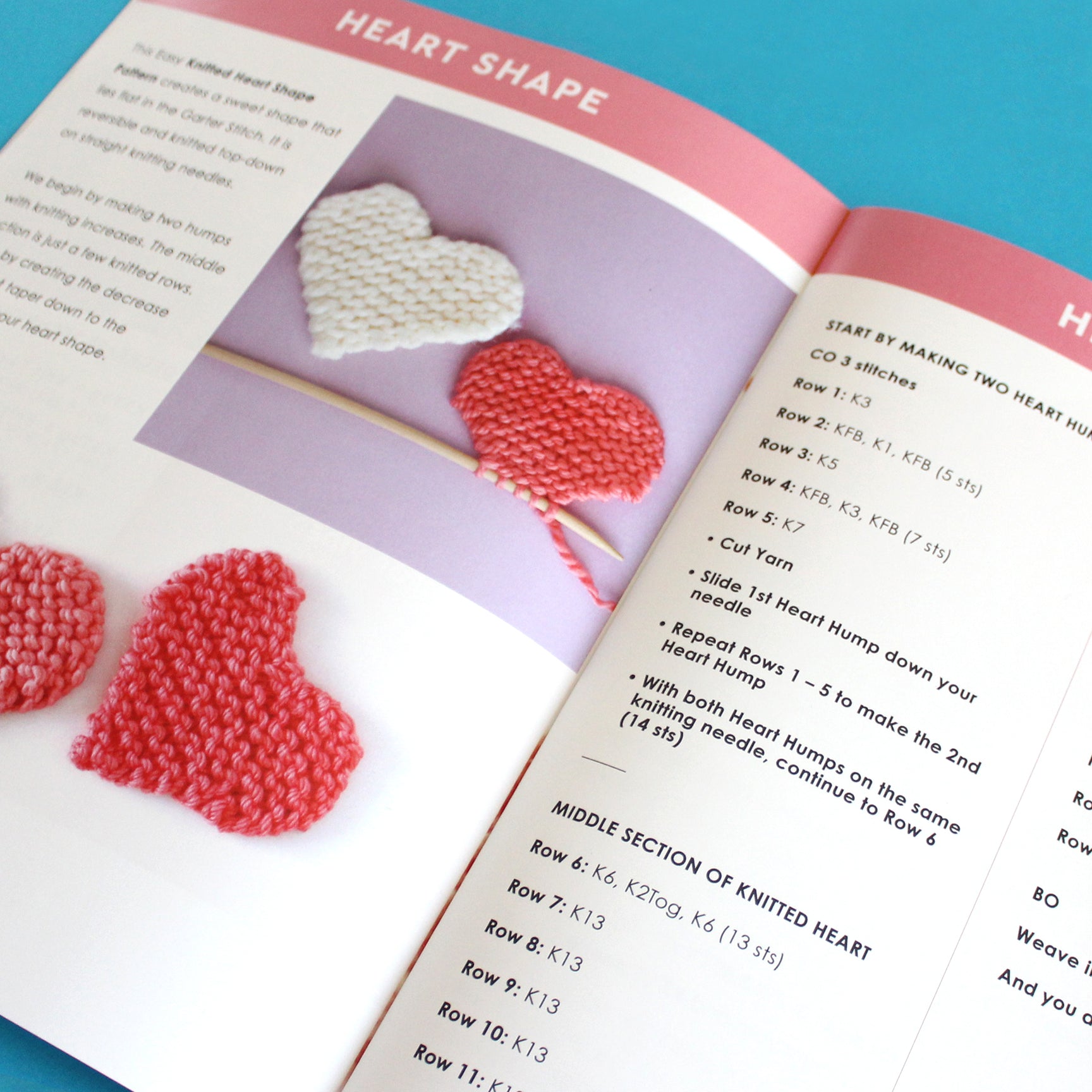 Knit Hearts Pattern Book • Printed (Ships USA Only) StudioKnit